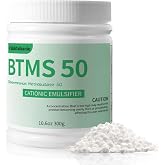 BTMS 50 Conditioning Emulsifier Granules, 100% Plant-Based, 10.6 oz