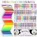 Gel Pen,UnityStar 200 Colored Gel Pens Set for Adults Coloring Books, with 100 Assorted Unique Colors & 100 Ink Refills Drawing Painting Writing