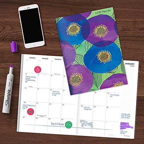 Time Factory Watercolor It's My Year 7.5" x 10.25" January -December 2019 Monthly Planner (19-4234) - Thumbnail 3