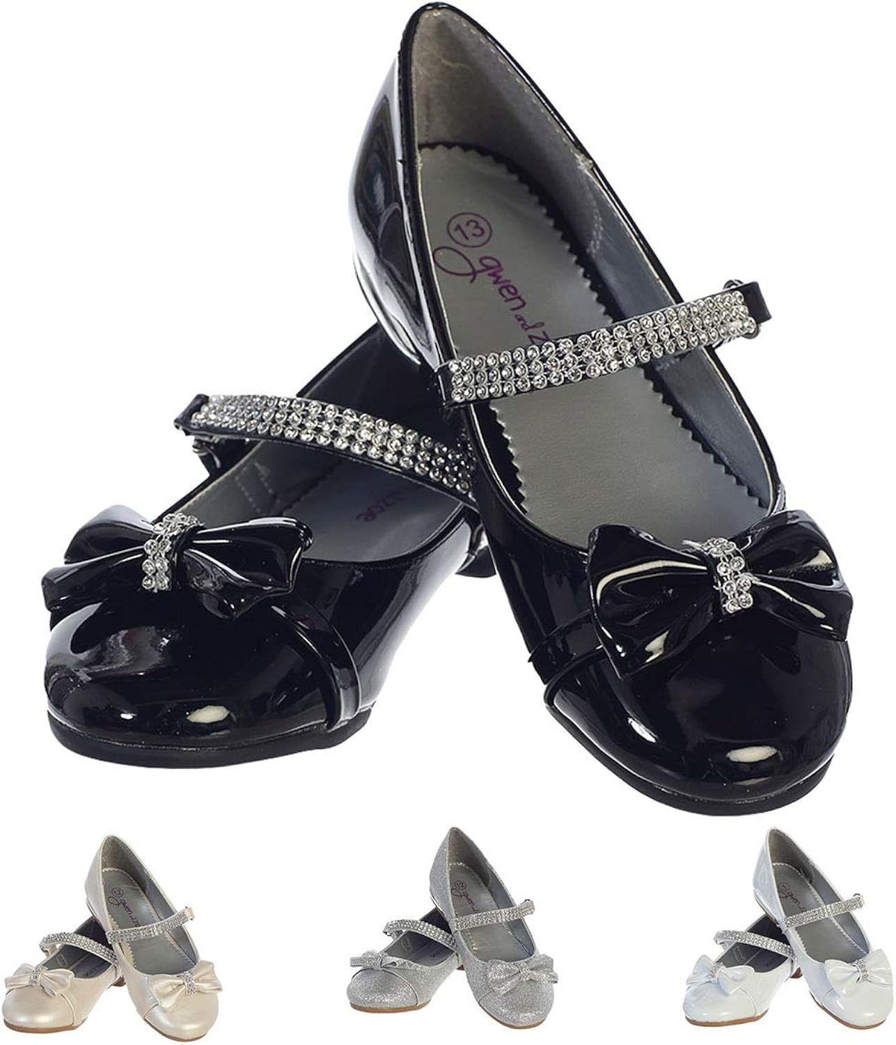 fancy black flat shoes