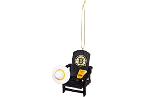 Team Sports America NHL Boston Bruins Stunning Beach Adirondack Chair Christmas Ornament - 3" Long x 3" Wide x 3" High