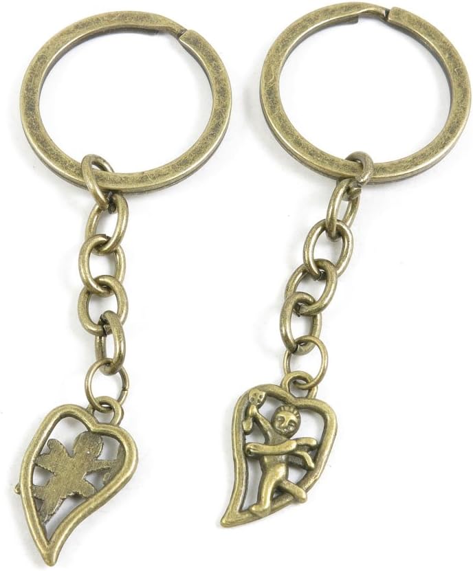 Amazon.com : 80 Pieces Fashion Jewelry Keyring Keychain Door Car Key