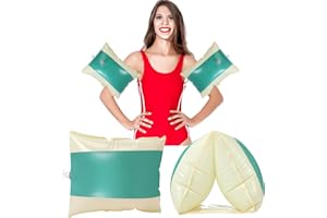 ShinyRelief Arm Floaties Inflatable Striped Arm Band PVC Pool Floats Sleeves Swimming Float Rings for Adults Water Sports Lea