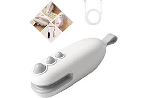 CUSPRTM Mini Bag Sealer, 2 in 1 Chip Bag Sealer with Cutter, Rechargeable Bag Sealer Heat Seal, Portable Resealer Machine for Plastic Bags Food Storage Snacks Freshness (White,1pack)