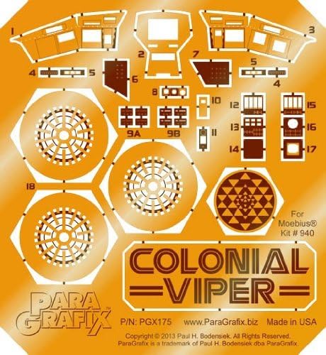 Platts 1/32 Colonial Viper Mk.I for detail up parts Plastic PGX175