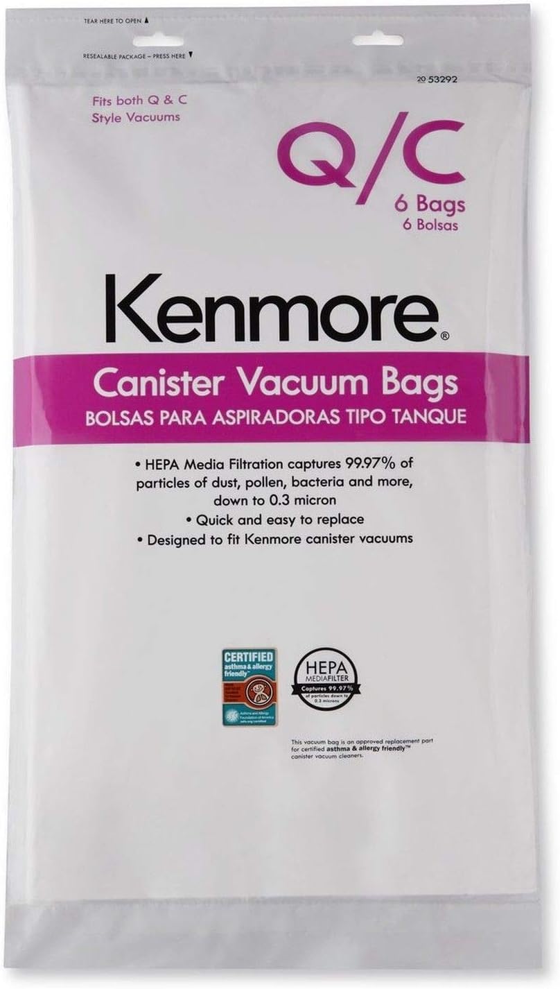 Best kenmore canister vacuum bags q/c