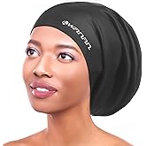 Extra Large Silicone Swim Cap for Long Hair and Protective Styles&ndash;Waterproof Swimming Cap for Men and Women with Dreadlocks, Weaves, Extensions, Braids, Curls, and Afros&ndash;Keep Hair Dry