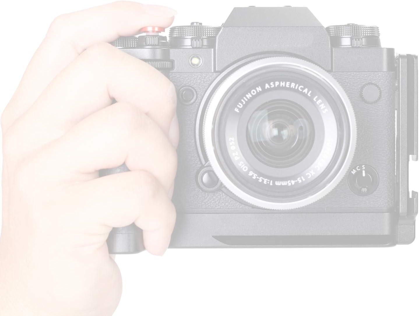 WEPOTO XT4-CL Hand Grip Quick Release Plate L Bracket QR Plate Compatible with Fujifilm X-T4 Camera -Aluminium Leather - Image 5