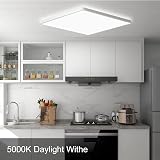 MLOQI 36W Ceiling Light 5000K Daylight White IP44 Thin Square LED Fixture view 5