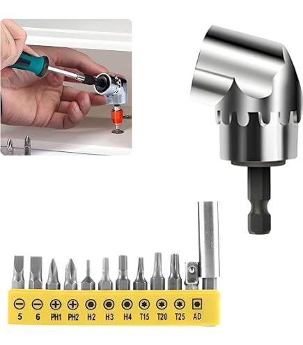 Adaptateur Foret Angle 105° - Outil Pour Coins Étroits Et Espaces Difficiles