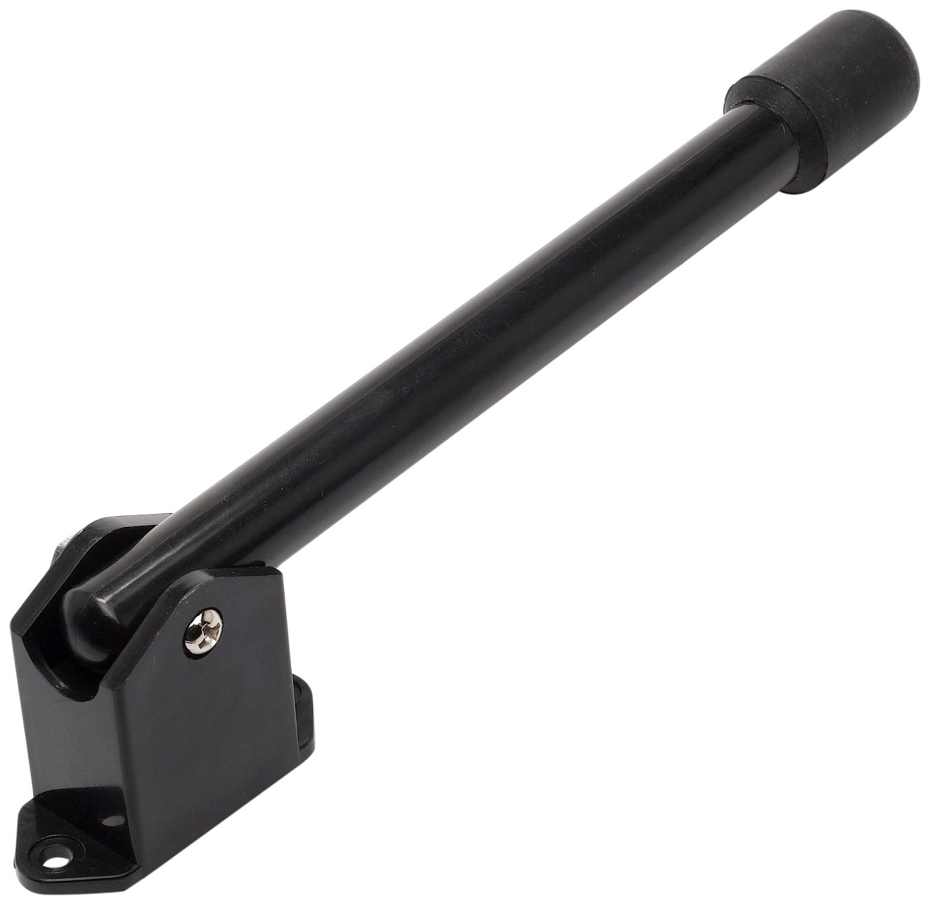 Merriway BH01845 (2 Pcs) Kick Down Sprung Black Metal Door Stay Stopper - Pack of 2 Pieces