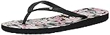 Roxy Women's Bermuda Sandal Flip Flop, Black/Purple