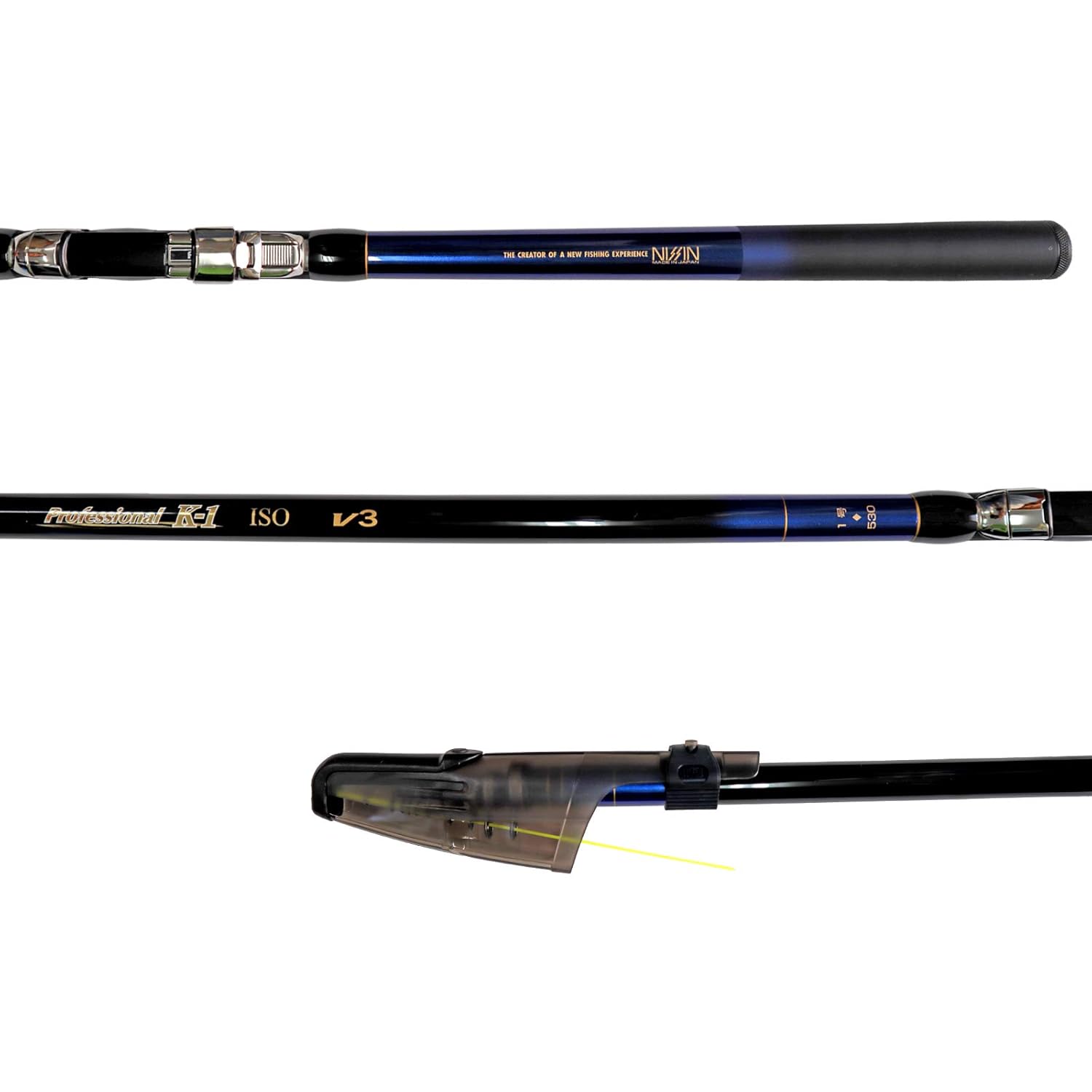 530 1号 V3 K 1磯 プロフェッショナル カーボンロッド 6本継 B07l4dqtsg 釣り具 釣竿 宇崎日新 Nissin Gear Iso 磯竿 値段が激安 Anoual Ma
