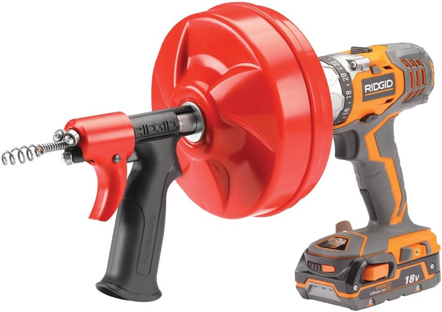 Pack of 1-41408 RIDGID Power Spin Drain Cleaner with Autofeed