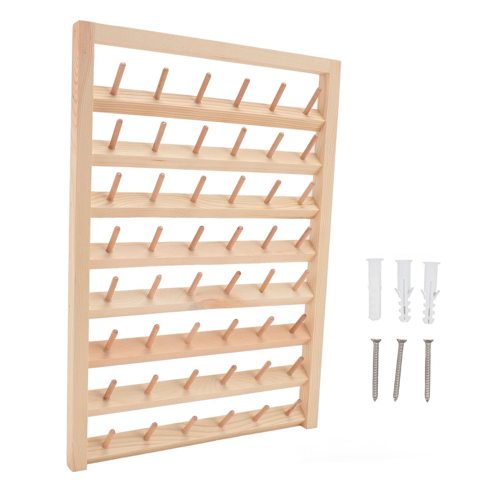 Embroidery Thread Rack and Organizer 48 Spools Thread Rack Thread Organiser Stand for Embroidery, Quilting and Sewing Threads