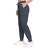 Women's Cargo Joggers Lightweight Hiking Pants Athletic Outdoor Travel Pants Workout Running Pants