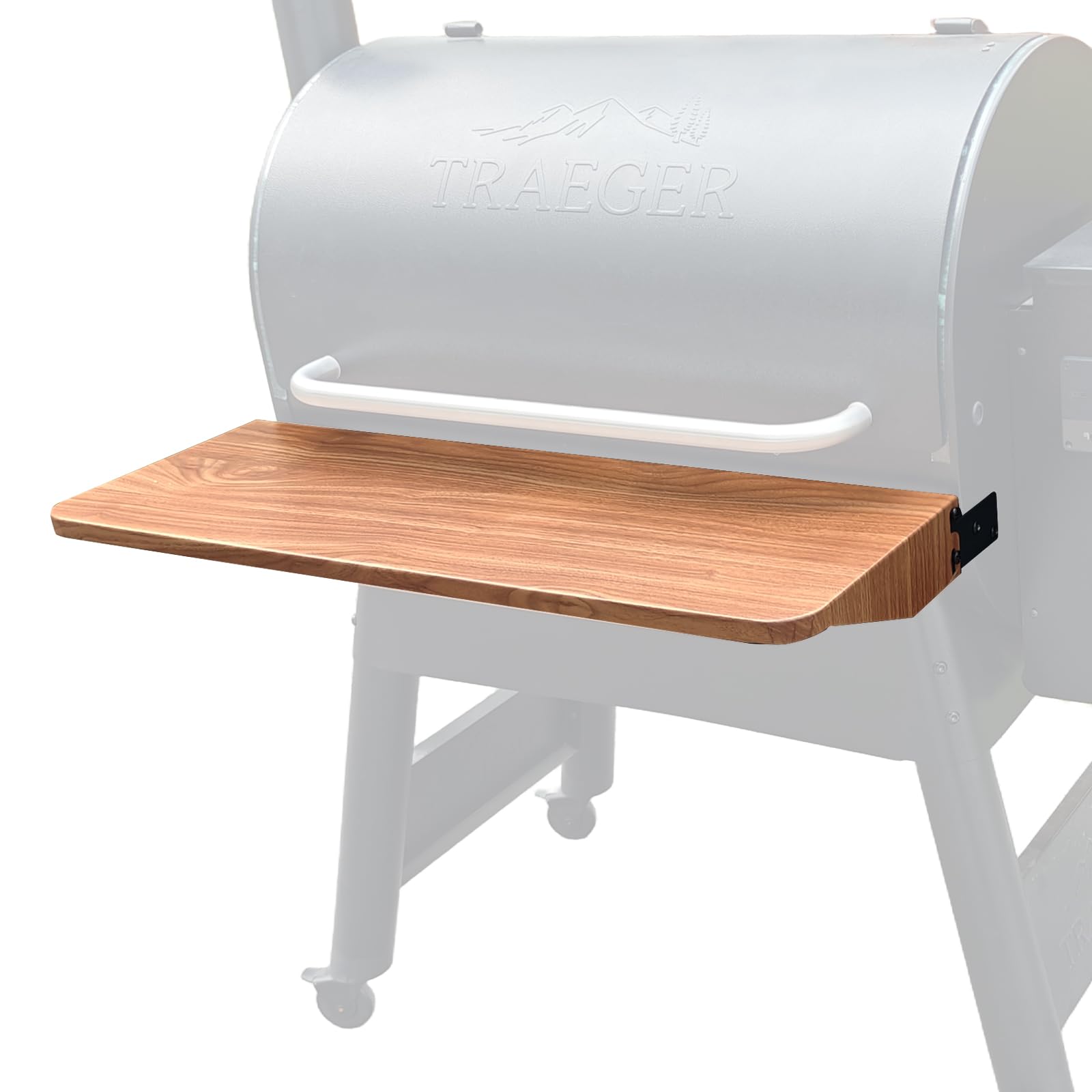 QuliMetal Foldable Front Shelf for Traeger Pro 780 and Ironwood 885, 32.48" Grill Front Table, BBQ Prep Shelf Accessory, Quality Steel Front Shelf Image