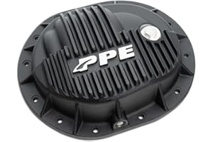 PACIFIC PERFORMANCE ENGINEERING PPE Heavy Duty Rear Differential Cover 138051220 (Black) Compatible with 2020+ GM 1500 3.0L Duramax or 2014+ GM 1500 (V6 or V8 Gas)