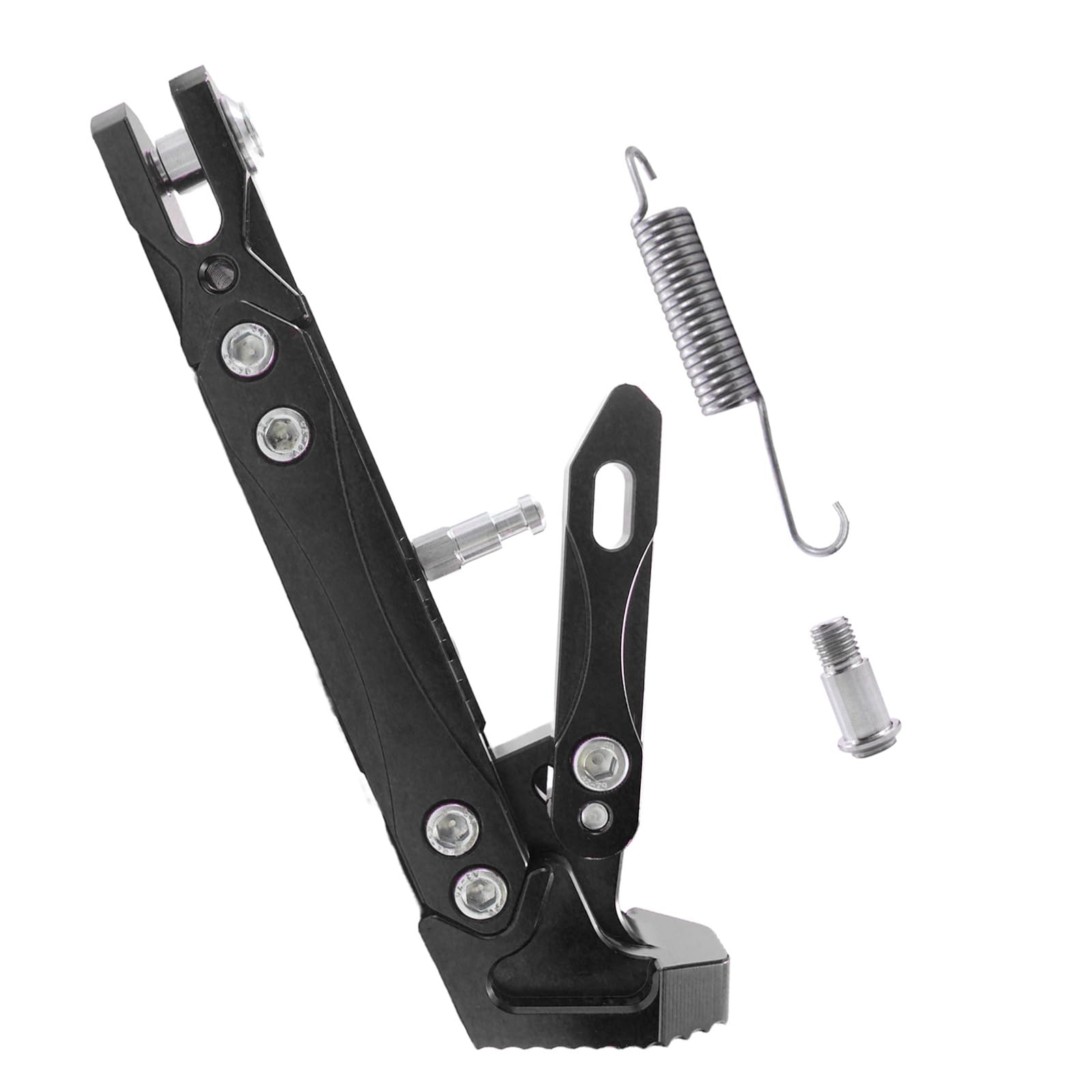 Photo 1 of GWH Universal CNC High Quality Motorcycle Adjustable Kickstand Accessories For Motor Scooter Modified Tripod Holder Kickstand Foot Side Support Stand Motorbike Dit Pit Bike
