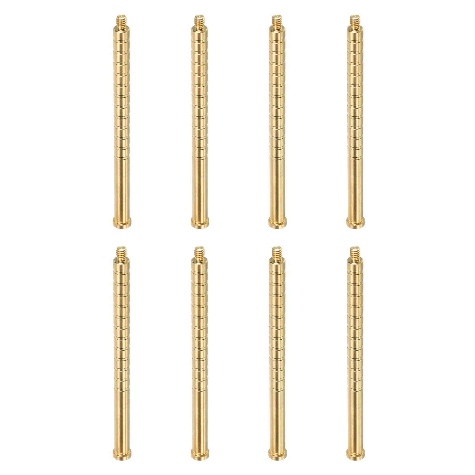 PATIKIL 300 Grain Archery Arrow Brass Insert, 8 Packs Insert Screw Copper Brass Arrow for .244/6.2mm Carbon Arrows