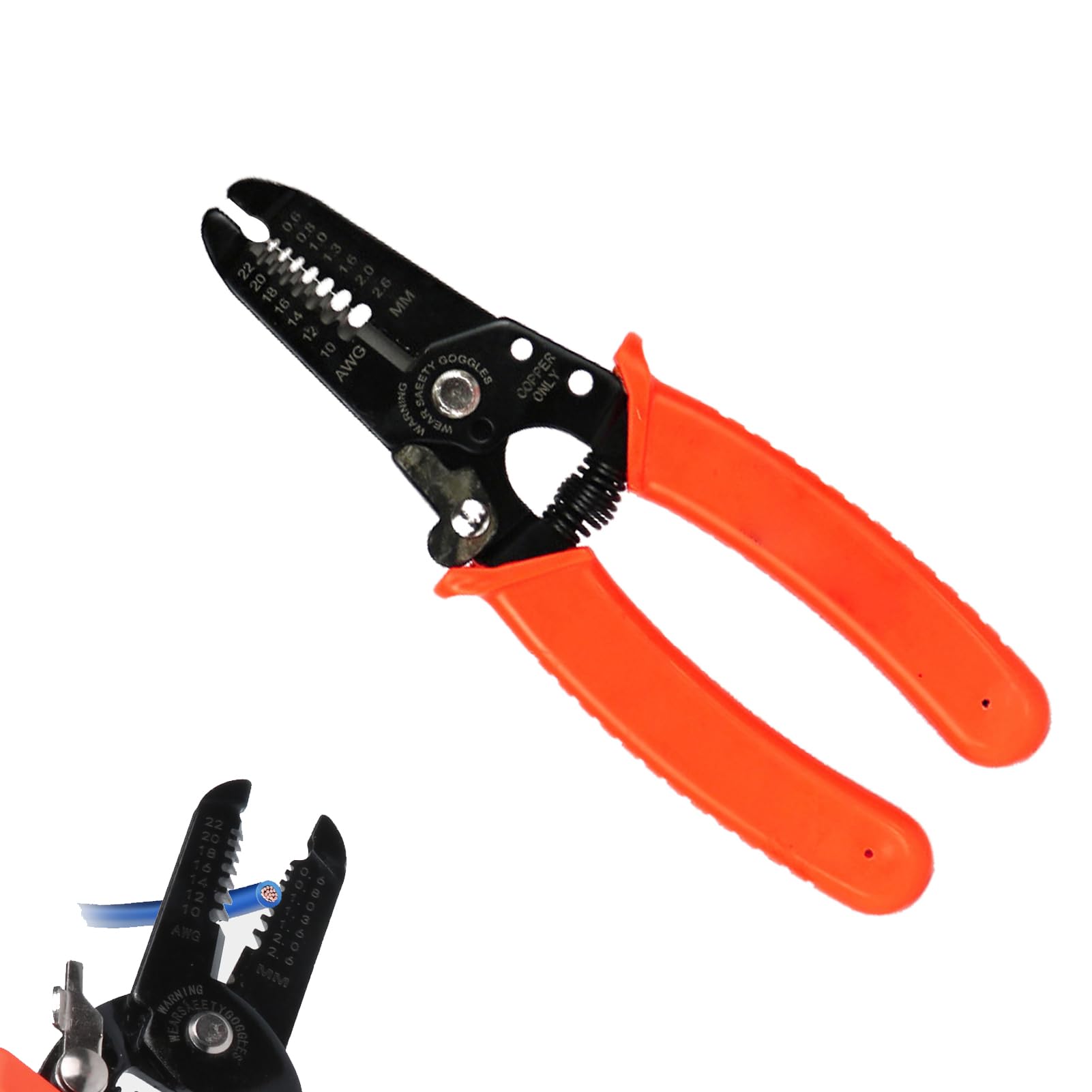 Wire Stripper Electrical, Cable Cutters, Cable Stripper Tool, Steel Return Spring, Cable Stripper for Cutting Soft Copper or Electrical Cable
