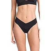 L*Space Quinn Bikini Bottom for Women, Two-Piece Low Rise Swim Featuring Classic Coverage with Wide Straps & V Front Detail