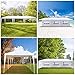 VINGLI 10’x 30’ Outdoor Canopy Tent w/ 5pcs Removable Sidewalls,Upgraded Thicker Tube Top Frame,Waterproof Sun Shade UV Protection Perfect for Party Wedding Catering Gazebo Garden Beach Camping Patio
