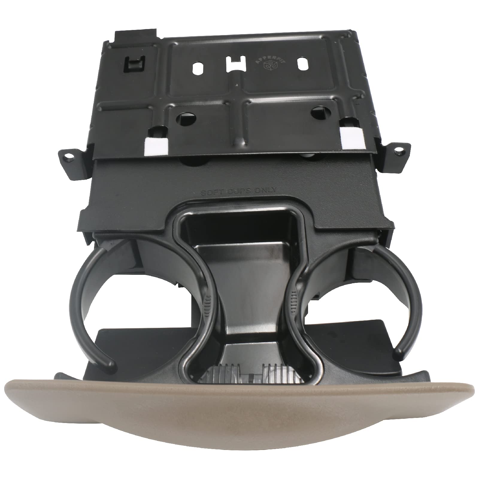 Photo 1 of in Dash Cup Holder Insert w/Ashtray Tan Compatible with Ford F250 F350 F450 F550 Super Duty Truck Excursion 1999-2004 Dashboard Pull Out Cupholder YC3Z-2513560-CAB