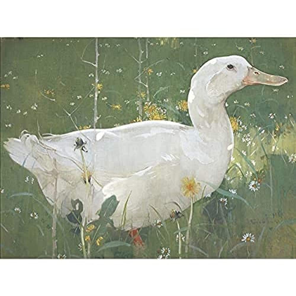 Joseph Crawhall The White Drake Art Print Canvas Premium Wall Decor Poster Mural