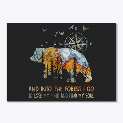 Amazon Com Tezoo Bear And Into The Forest I Go Sticker 6 X 6 Toys Games