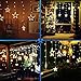AA Batteries Operated Curtain Lights with Remote,138 LED 12 Star Window Wall Icicle String Lights,8 Mode,Timer,Dimmable,Ideal for Outdoor Wedding Birthday Bar Camping Barbecue Party Decoration