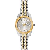 BESTKANG Elegant Women's Analog Quartz Watch - Waterproof Luxury Ladies Wristwatch with Date Display, Dainty Gold and Silver Stainless Steel Watches for Women