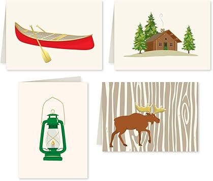 Amazon Com Faux Designs Cabin In The Woods Foil Embossed Blank
