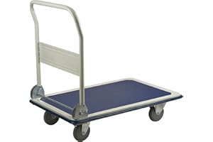 KLETON - Folding Handle Platform Trucks, Steel, 660 lbs., 35" L x 23" W, 33" High Each