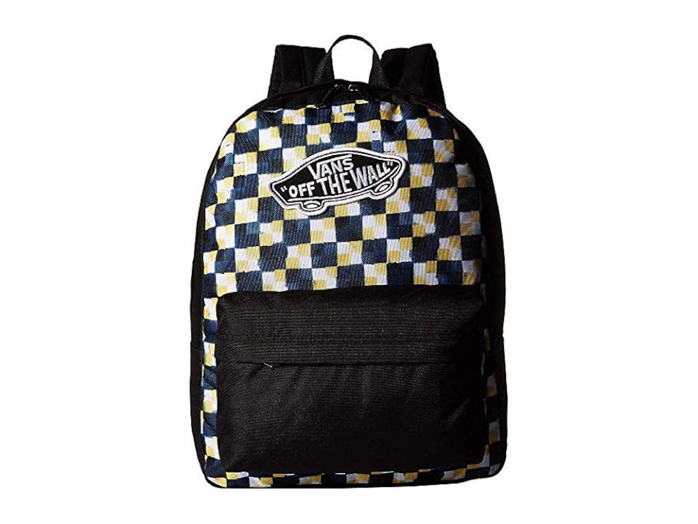 vans realm backpack checkerboard