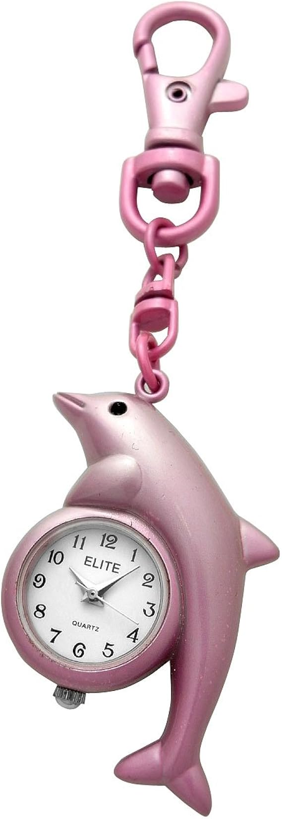 Amazon エリート Elite キーホルダーウォッチ ドルフィン ピンク Kc7pk 懐中時計 腕時計 通販