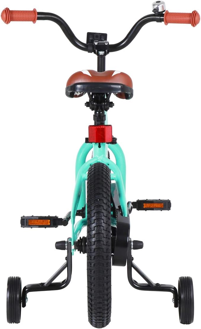 JOYSTAR Totem Kids Bike for 2-9 Years Old Boys Girls BMX Style Bicycles 12 14 16 18 Inch with Training Wheels, 18 Inch with Kickstand and Handbrake Children Bikes, Blue Ivory Pink Green Silver : Sports & Outdoors