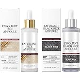 Peel Shot Glow Rice White Rice +Black Rice Soft Exfoliating Face And Body Scrub Dead Skin Cells Blackheads Remover For All Sk