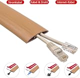 GELINTONG Floor Cord Cover 1.5m Cable Protector Trunking Hider Self-Adhesive PVC view 3