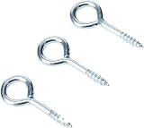 Merriway BH00319 12 Pcs Vine Eye 50 mm Zinc Plated Screw-In view 2
