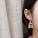 GREEN FABWOOD Women Funny Goldfish Water Bag Shape Dangle Hook Earrings Female Charm Jewelry