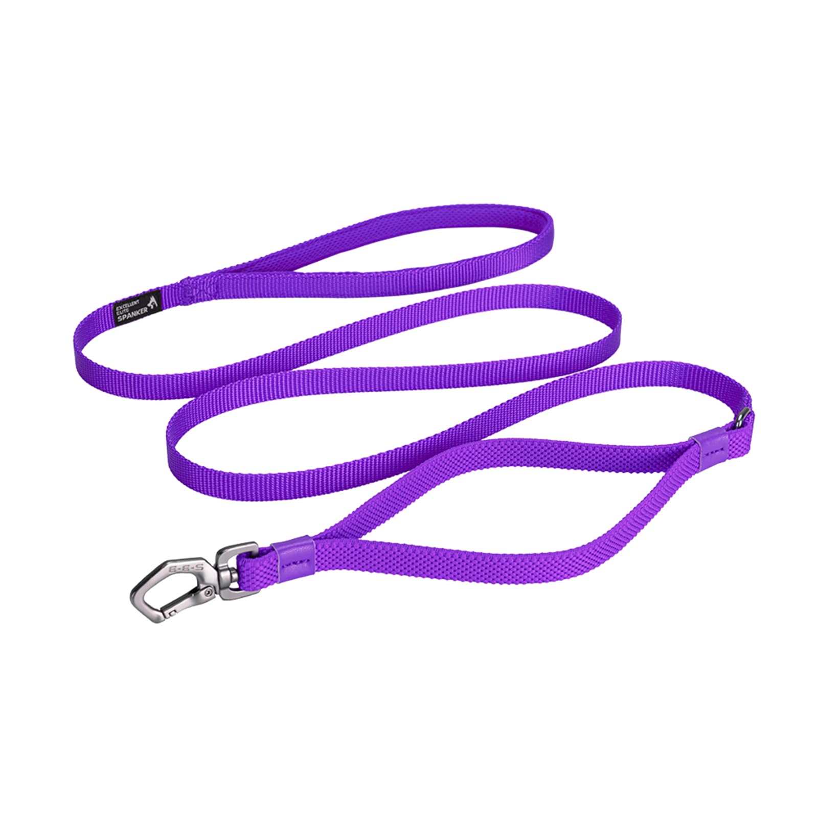 EXCELLENT ELITE SPANKER Nylon Dog Leash Basic Style 5 Feet Long 1/2" Wide Rope for Small Pets Dogs and Cats Training and Walking（Purple）