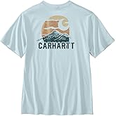 Carhartt Mens Relaxed Fit Lightweight Short-Sleeve Plane Mountain T-Shirt