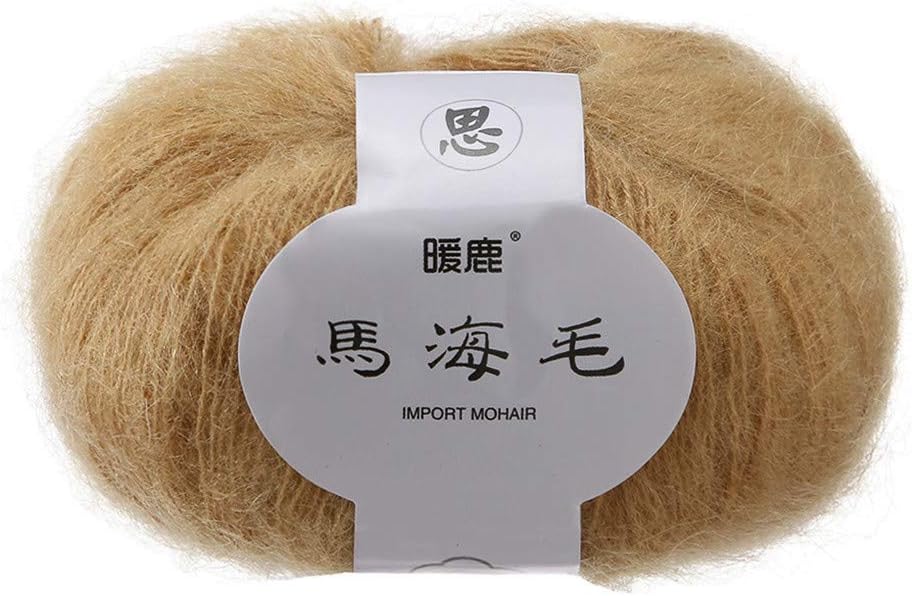 TwoCC Balls Of Woolen,Warm Mohair Wool Line Long Hair Yarn Wool Knitting Soft Mohair Diy Scarf Hook Yarn