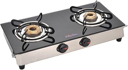 Buy Surya Flame Glass 2 Burner Gas Stove Black Online At Low Prices In India Amazon In