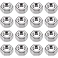 uxcell Metric M3.5 Thread Hex Nuts 304 Stainless Steel Fastener DIN934 100pcs