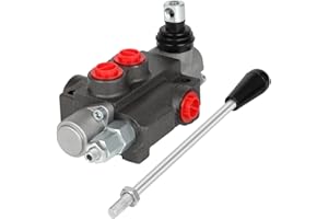 GCCSJ 1 Spool 11 GPM Hydraulic Flow Control Valve G Ports Adjustable Relief Lever Handle Double Acting Parallel Center Tractor Loader W/Joystick Small Tractors/Tanks Loaders Log Splitters 3600 PSI