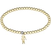 Lacoste Orbe Women's Steel Beads Elastic Jewelry Bracelet, Elegant and Simple
