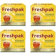 Freshpak Pure Rooibos Tea 80 Tagless Bags 80 Count (Pack of 4)