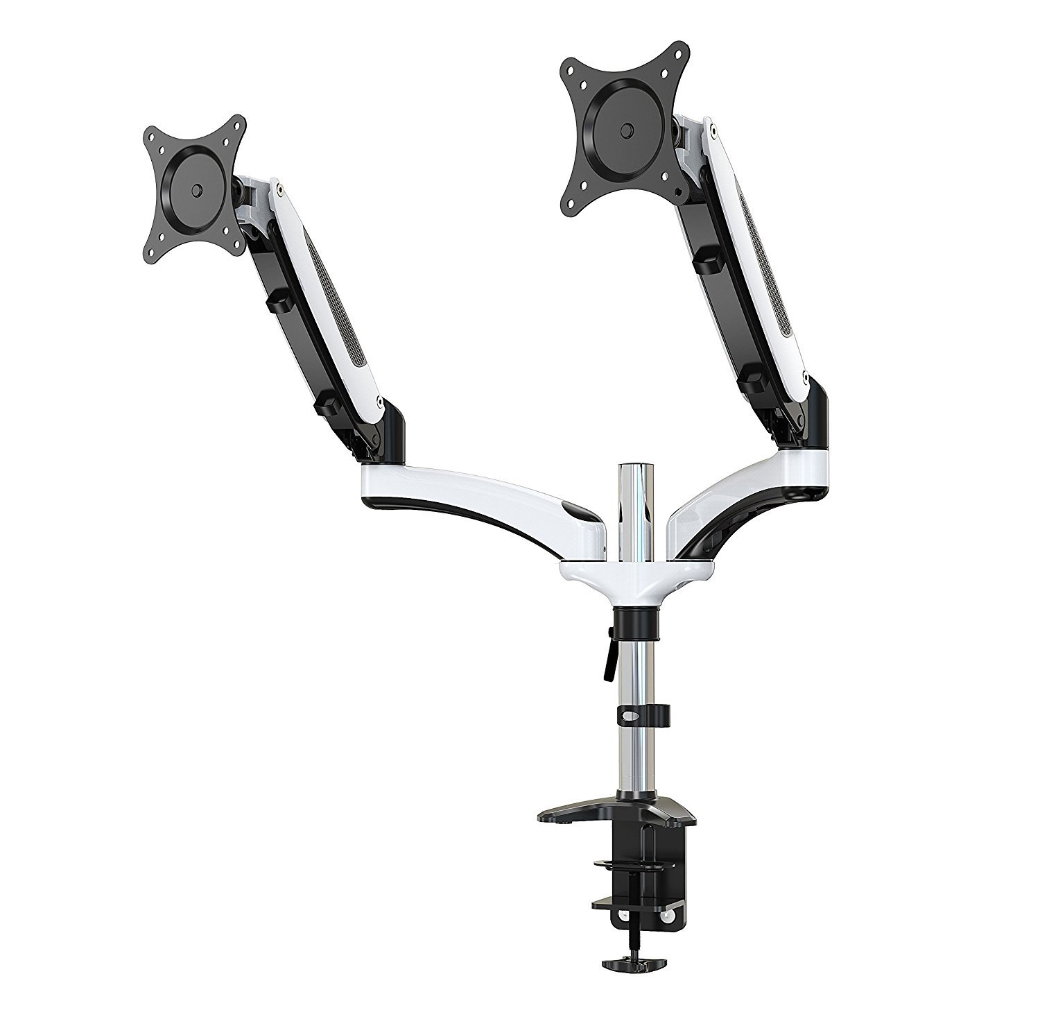 HUANUO Full Motion Dual Monitor Arm Mount, Gas Spring Height Adjustable